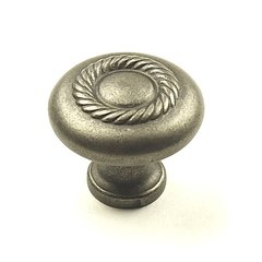 Aztec 1-1/4 Inch Diameter Antique Pewter Cabinet Knob Aztec 1-1/4 Inch Diameter Antique Pewter Cabinet Knob