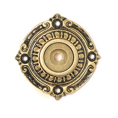 King's Road 1-1/2 Inch Diameter 24K Satin Gold Back-plate King's Road 1-1/2 Inch Diameter 24K Satin Gold Back-plate