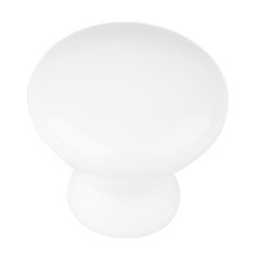 Tempo 1-3/8 Inch Diameter White Ceramic Cabinet Knob Tempo 1-3/8 Inch Diameter White Ceramic Cabinet Knob