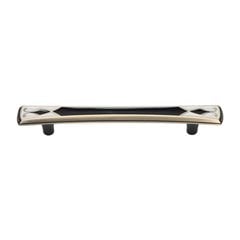 Canterbury 6-5/16 Inch Center to Center Black And White Cabinet Pull Canterbury 6-5/16 Inch Center to Center Black And White Cabinet Pull
