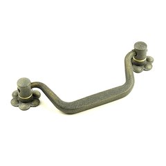 Country 3-3/4 Inch Center to Center Blonde Antique Cabinet Bail Pull Country 3-3/4 Inch Center to Center Blonde Antique Cabinet Bail Pull