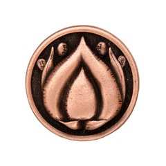 Hope Blossom 1-3/8 Inch Diameter Antique Copper Cabinet Knob Hope Blossom 1-3/8 Inch Diameter Antique Copper Cabinet Knob