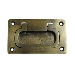 Bin Pulls 2-1/2 Inch Center to Center Unlacquered Antique Brass Recess Pull Bin Pulls 2-1/2 Inch Center to Center Unlacquered Antique Brass Recess Pull