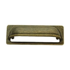 Oxford Antique 3 Inch Center to Center Windover Antique Cabinet Cup Pull Oxford Antique 3 Inch Center to Center Windover Antique Cabinet Cup Pull