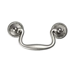 Manor House 3 Inch Center to Center Silver Stone Cabinet Bail Pull Manor House 3 Inch Center to Center Silver Stone Cabinet Bail Pull