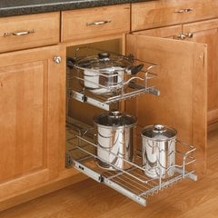 21 inch Double Pull-Out Basket Chrome 21 inch Double Pull-Out Basket Chrome