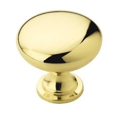Metal Finishes 1-1/4 Inch Diameter Polished Brass Cabinet Knob Metal Finishes 1-1/4 Inch Diameter Polished Brass Cabinet Knob