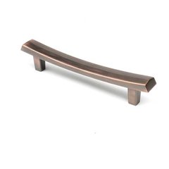 L'Arco 5-1/16 Inch Center to Center Antique Bronze W/ Copper Cabinet Pull L'Arco 5-1/16 Inch Center to Center Antique Bronze W/ Copper Cabinet Pull