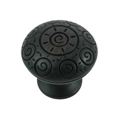 Sunswirl 1-1/4 Inch Diameter Oil Rubbed Bronze Cabinet Knob Sunswirl 1-1/4 Inch Diameter Oil Rubbed Bronze Cabinet Knob