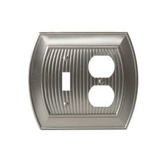 Allison One Toggle, 1 Receptacle Wall Plate Satin Nickel Allison One Toggle, 1 Receptacle Wall Plate Satin Nickel