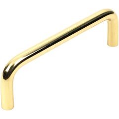 Arcade 3-1/2 Inch 8mm Premium Solid Brass Wire Pull - Polished Brass Arcade 3-1/2 Inch 8mm Premium Solid Brass Wire Pull - Polished Brass