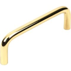 Arcade 3-25/32 Inch Premium Solid Brass Wire Pull - Polished Brass Arcade 3-25/32 Inch Premium Solid Brass Wire Pull - Polished Brass