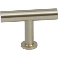 Modern Geo 2 inch Solid Brass T-Knob - Satin Brass Modern Geo 2 inch Solid Brass T-Knob - Satin Brass