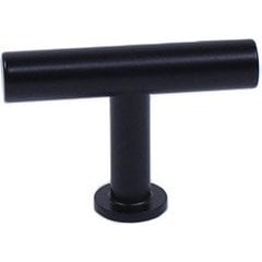 Modern Geo 2 inch Solid Brass T-Knob - Matte Black Modern Geo 2 inch Solid Brass T-Knob - Matte Black