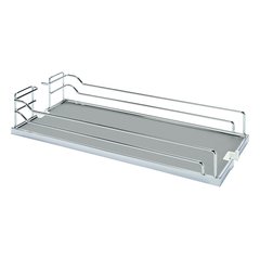 Tray Set For Base Pullout 10 inch Wide Chrome and Grey Tray Set For Base Pullout 10 inch Wide Chrome and Grey