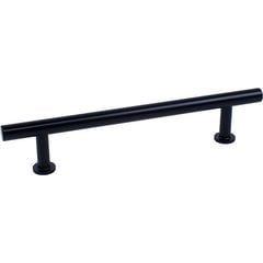 Modern Geo 5-1/16 Inch Center to Center Solid Brass T-Bar - Matte Black Modern Geo 5-1/16 Inch Center to Center Solid Brass T-Bar - Matte Black