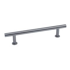 Modern Geo 5-1/16 Inch Center to Center Solid Brass T-Bar - Matte Satin Nickel Modern Geo 5-1/16 Inch Center to Center Solid Brass T-Bar - Matte Satin Nickel