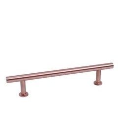Modern Geo 5-1/16 Inch Center to Center Solid Brass T-Bar - Satin Rose Gold Modern Geo 5-1/16 Inch Center to Center Solid Brass T-Bar - Satin Rose Gold