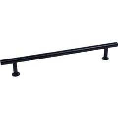 Modern Geo 7-9/16 Inch Center to Center Solid Brass T-Bar - Matte Black Modern Geo 7-9/16 Inch Center to Center Solid Brass T-Bar - Matte Black