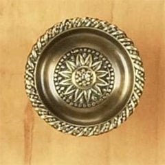 Sunflower 1-1/2 Inch Diameter Estate Dover Cabinet Knob Sunflower 1-1/2 Inch Diameter Estate Dover Cabinet Knob