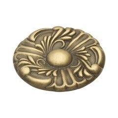 Cavalier 1-1/2 Inch Diameter Antique Brass Cabinet Knob Cavalier 1-1/2 Inch Diameter Antique Brass Cabinet Knob