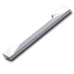 Italian Designs Profile 5-1/16 Inch Center to Center Matte Chrome Cabinet Pull Italian Designs Profile 5-1/16 Inch Center to Center Matte Chrome Cabinet Pull