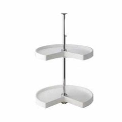 2 Shelf Kidney 28"- White 2 Shelf Kidney 28"- White