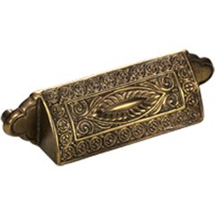 Eastlake Inspirations 3-1/2 Inch Center to Center Cottage Antique Cabinet Cup Pull Eastlake Inspirations 3-1/2 Inch Center to Center Cottage Antique Cabinet Cup Pull