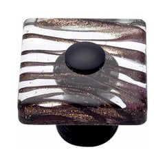 Glass 1-1/2 Inch Diameter Oil Rubbed Bronze Cabinet Knob Glass 1-1/2 Inch Diameter Oil Rubbed Bronze Cabinet Knob