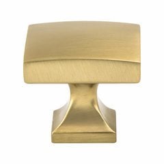 Century Edge Knob 1-3/8 inch Diameter Modern Brushed Gold Century Edge Knob 1-3/8 inch Diameter Modern Brushed Gold