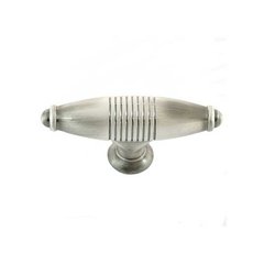 Striped 2-5/8 Inch Diameter Satin Chrome Cabinet Knob Striped 2-5/8 Inch Diameter Satin Chrome Cabinet Knob