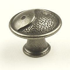 Dynasty 1-3/8 Inch Diameter Antique Pewter Cabinet Knob Dynasty 1-3/8 Inch Diameter Antique Pewter Cabinet Knob