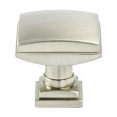 Tailored Traditional Knob 1-1/4 inch Diameter Brushed Nickel Tailored Traditional Knob 1-1/4 inch Diameter Brushed Nickel