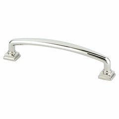 Tailored Traditional Pull 5-1/16 inch Center to Center Polished Nickel Tailored Traditional Pull 5-1/16 inch Center to Center Polished Nickel