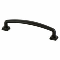 Tailored Traditional Pull 5-1/16 inch Center to Center Matte Black Tailored Traditional Pull 5-1/16 inch Center to Center Matte Black