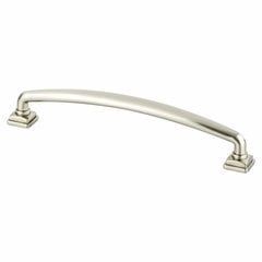 Tailored Traditional Pull 6-5/16 inch Center to Center Brushed Nickel Tailored Traditional Pull 6-5/16 inch Center to Center Brushed Nickel
