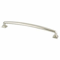 Tailored Traditional Pull 8-13/16 inch Center to Center Brushed Nickel Tailored Traditional Pull 8-13/16 inch Center to Center Brushed Nickel