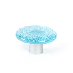 Aqua 1-7/8 Inch Diameter Light Blue Cabinet Knob Aqua 1-7/8 Inch Diameter Light Blue Cabinet Knob