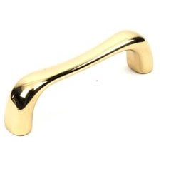 Elite 3 Inch Center to Center Polished Brass Cabinet Pull Elite 3 Inch Center to Center Polished Brass Cabinet Pull