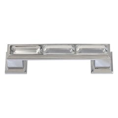 Legacy Crystal 3 Inch Center to Center Polished Chrome Cabinet Pull Legacy Crystal 3 Inch Center to Center Polished Chrome Cabinet Pull