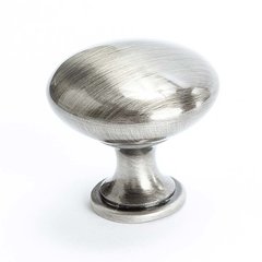 Euro Moderno 1-3/16 Inch Diameter Brushed Black Nickel Cabinet Knob Euro Moderno 1-3/16 Inch Diameter Brushed Black Nickel Cabinet Knob