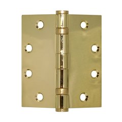 Full Mort. Ball Bearing Hinge 4-1/2" X 4-1/2" Bright Brass Full Mort. Ball Bearing Hinge 4-1/2" X 4-1/2" Bright Brass