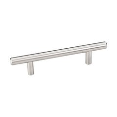 Naples 3-3/4 Inch Center to Center Satin Nickel Cabinet Pull Naples 3-3/4 Inch Center to Center Satin Nickel Cabinet Pull