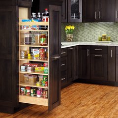 11" W X 58" H Wood Pantry With Slide 11" W X 58" H Wood Pantry With Slide