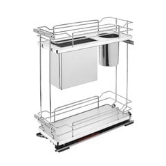 Base Organizer W/ Knife Block/Bins/Shelf 8" Gray Base Organizer W/ Knife Block/Bins/Shelf 8" Gray