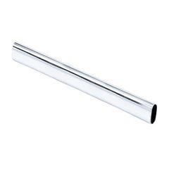 1.0 mm x 8 Foot Long Oval Steel Closet Rod - Chrome 1.0 mm x 8 Foot Long Oval Steel Closet Rod - Chrome