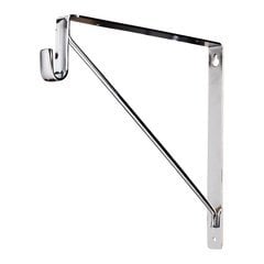 Shelf & Rod Support Bracket for 1530 Series Closet Rod - Chrome Shelf & Rod Support Bracket for 1530 Series Closet Rod - Chrome