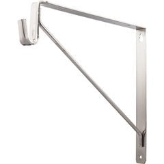 Shelf & Rod Support Bracket for 1530 Series Closet Rod - Satin Nickel Shelf & Rod Support Bracket for 1530 Series Closet Rod - Satin Nickel