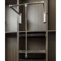 33 - 48 Inch Soft Close Expanding Wardrobe Lift - Polished Chrome 33 - 48 Inch Soft Close Expanding Wardrobe Lift - Polished Chrome