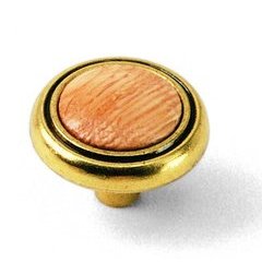 First Family Knob 1-1/4 inch Diameter Oak/Light Brass First Family Knob 1-1/4 inch Diameter Oak/Light Brass